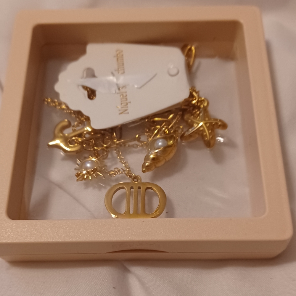 Gold Charm Necklace - Picture 3 of 3